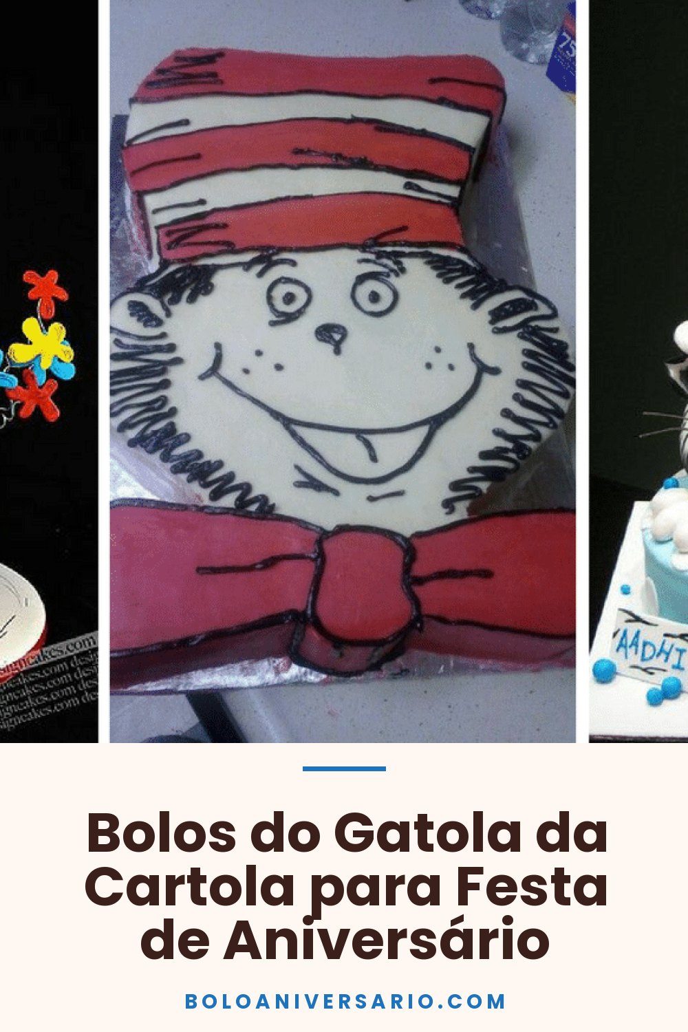 Bolos do Gatola da Cartola para Festa de Aniversário
