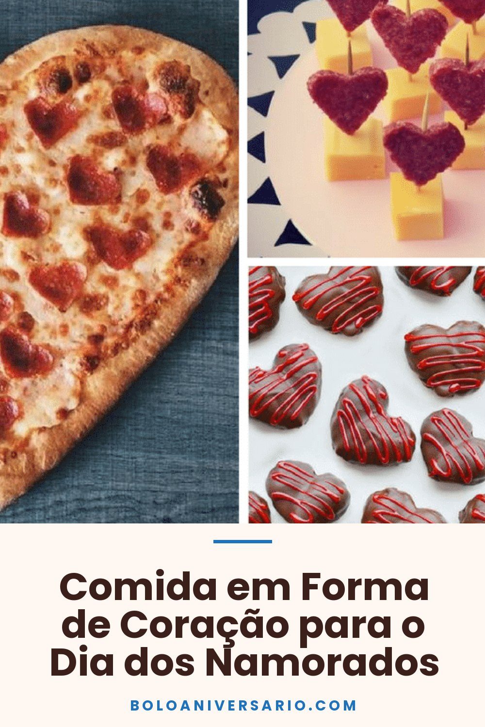 Comida em Forma de Coração para o Dia dos Namorados