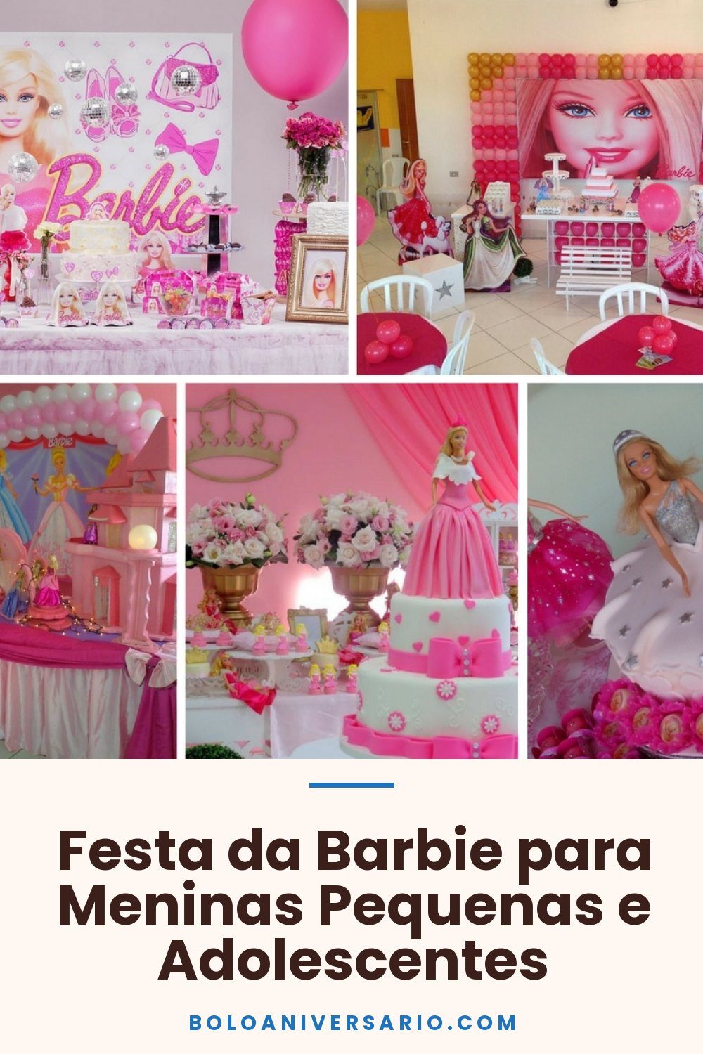 Festa da Barbie para Meninas Pequenas e Adolescentes