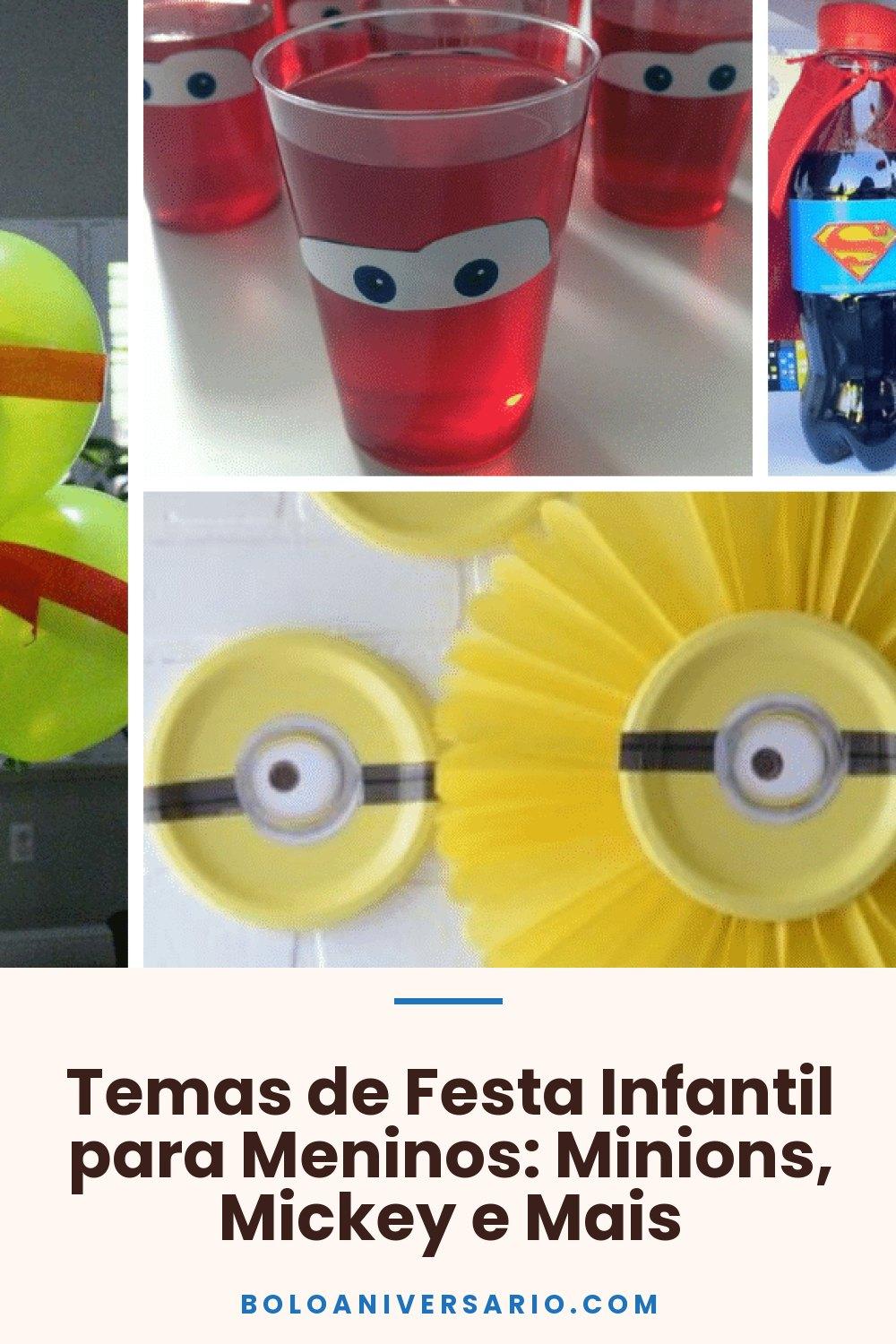 Temas de Festa Infantil para Meninos: Minions, Mickey e Mais