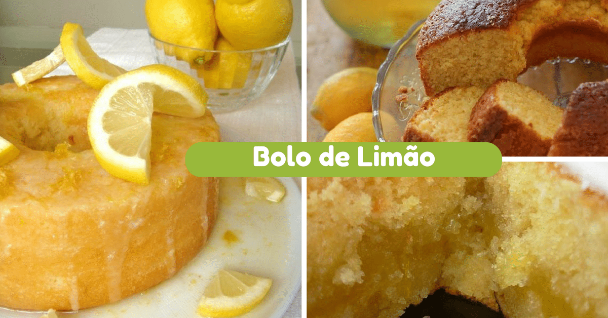 Receita de Bolo de Limão Fofo Receita de Bolo de Limão Fofo Bolo de Limão