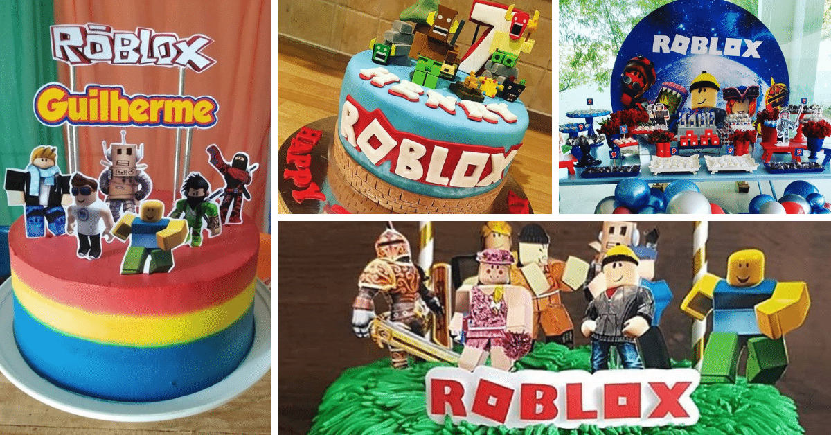 Festa Roblox  Idéias de bolo de aniversário, Doces de aniversário, Bolo de  aniversário quadrado