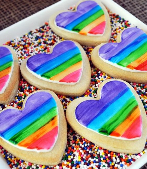 biscoitos arco iris