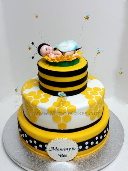 bolo abelhas decorado