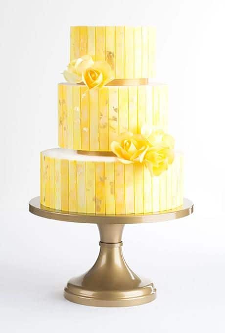 bolo amarelo casamento 5