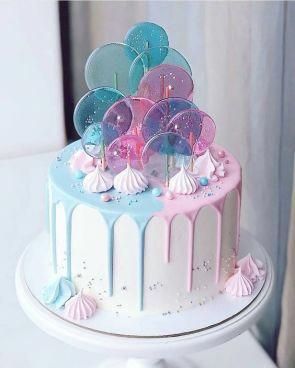 bolo azul rosa 7