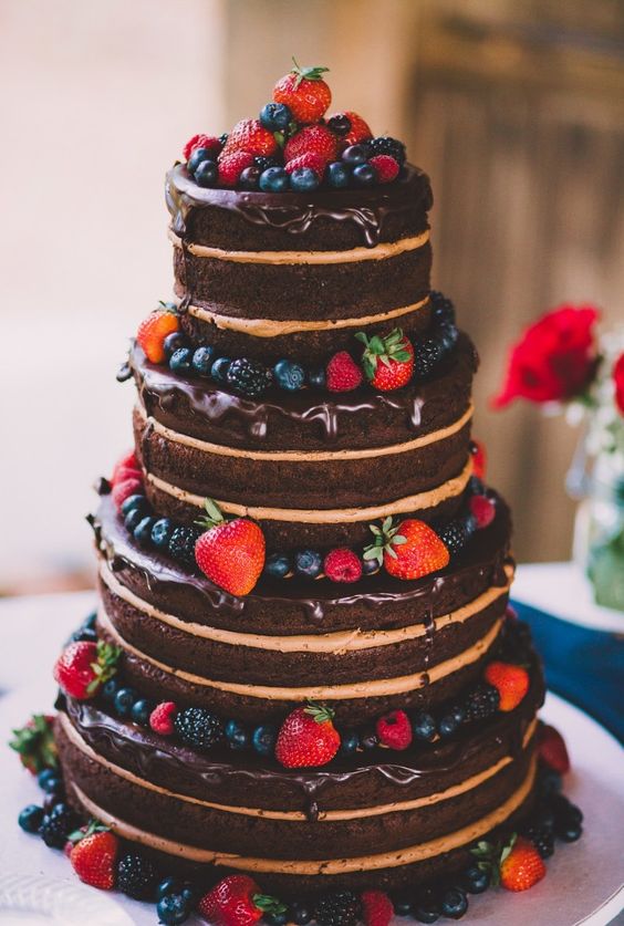 bolo casamento chocolate