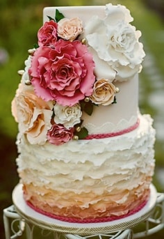 bolo casamento decorado