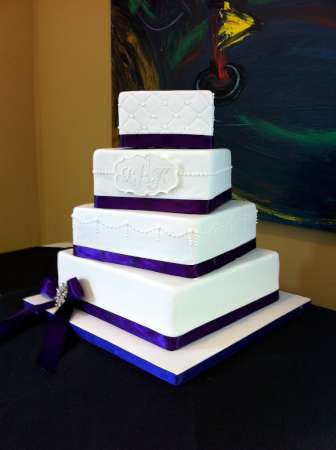 bolo casamento lilas