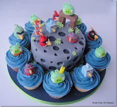 bolo cupcakes angry birds
