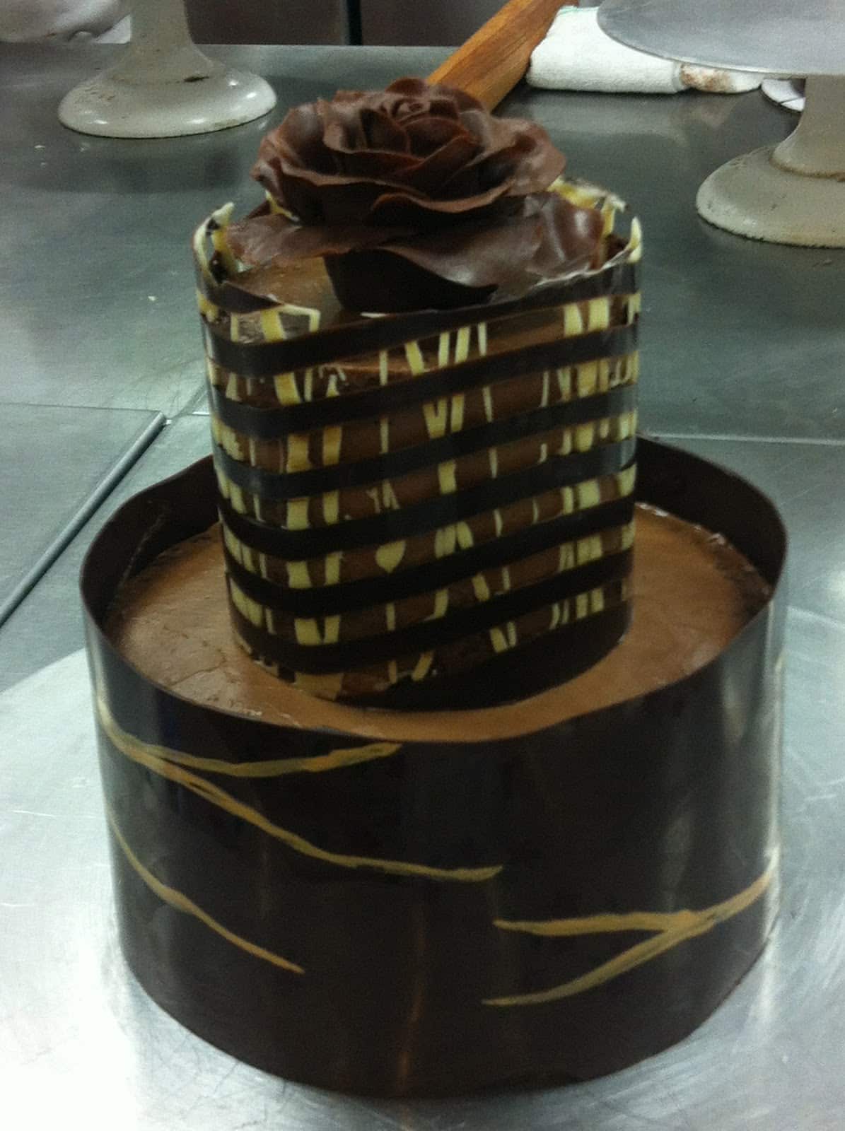 bolo de chocolate decorado