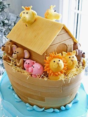bolo decorado arca noe