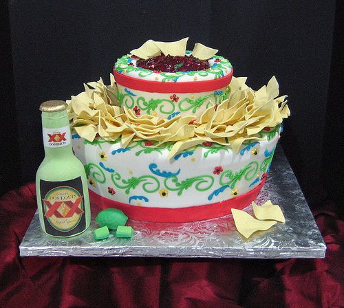 bolo decorado fiesta