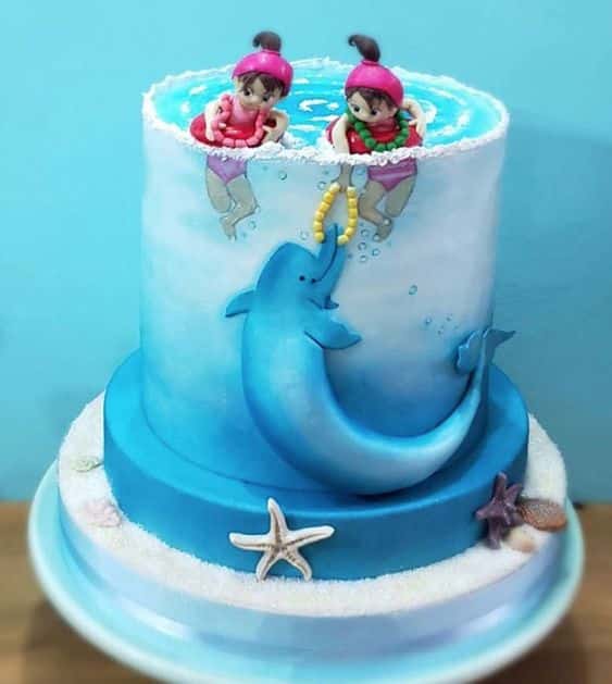 bolo decorado golfinho 4