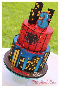 bolo decorado homem aranha