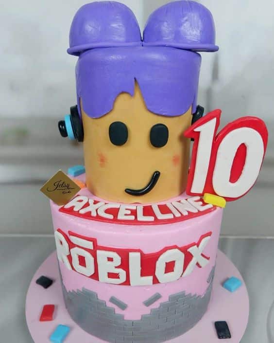 Bolo Tema Roblox Menina 