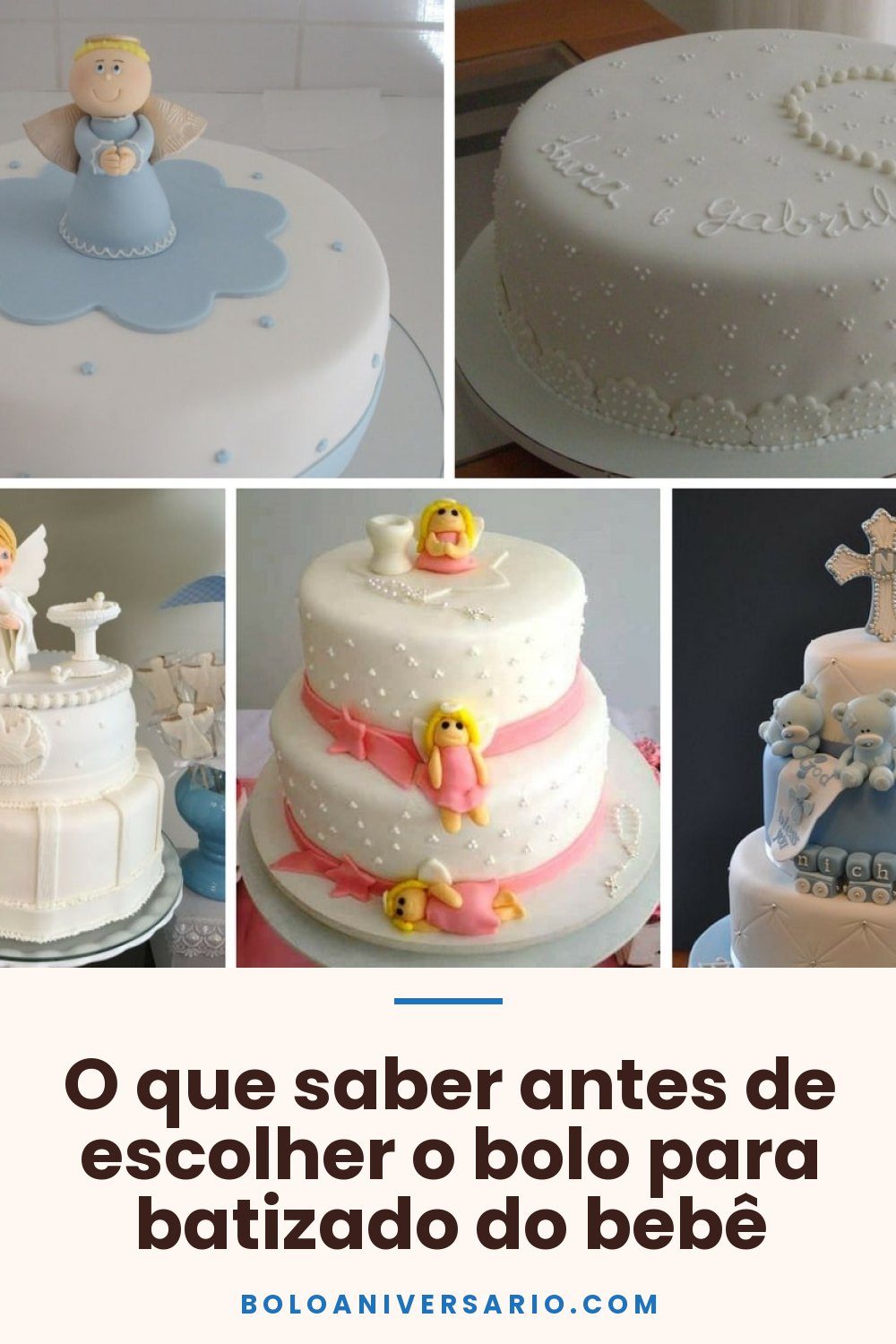 O que saber antes de escolher o bolo para batizado do bebê