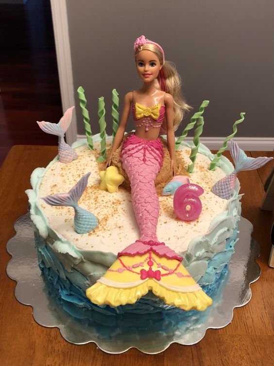 Desejos de Açucar - Bolos decorados: Bolo Barbie sereia