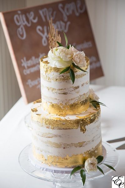 bolos de noiva dourados 11