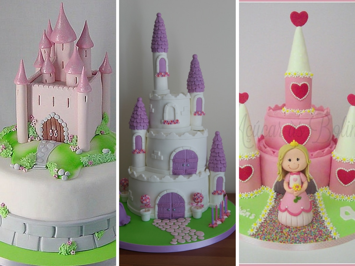 bolos decorados castelo princesa