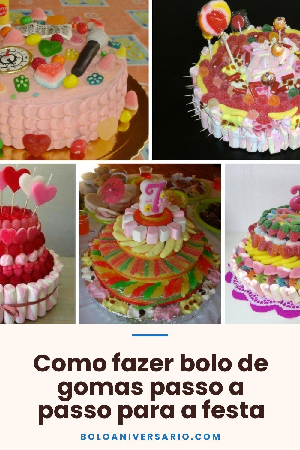 Como fazer bolo de gomas passo a passo para a festa