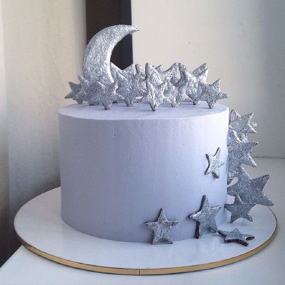 bolos decorados da lua estrelas 4