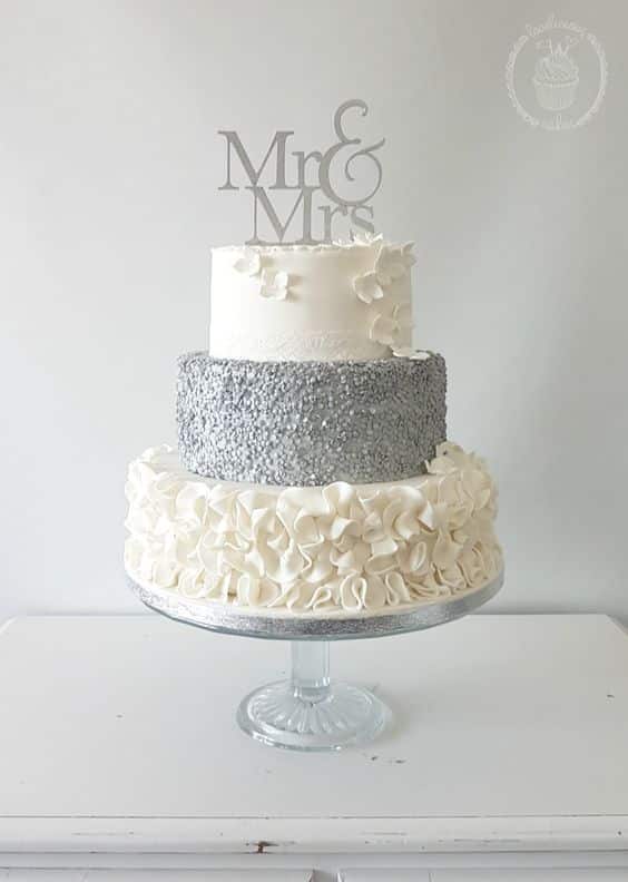 bolos decorados de bodas de prata 4