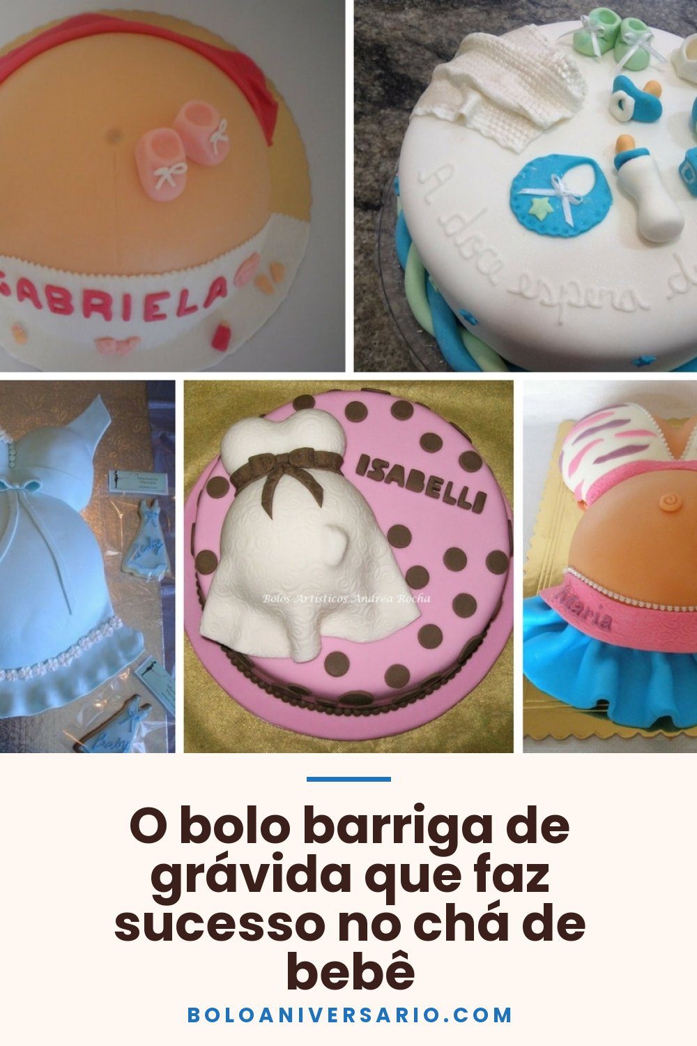 O bolo barriga de grávida que faz sucesso no chá de bebê