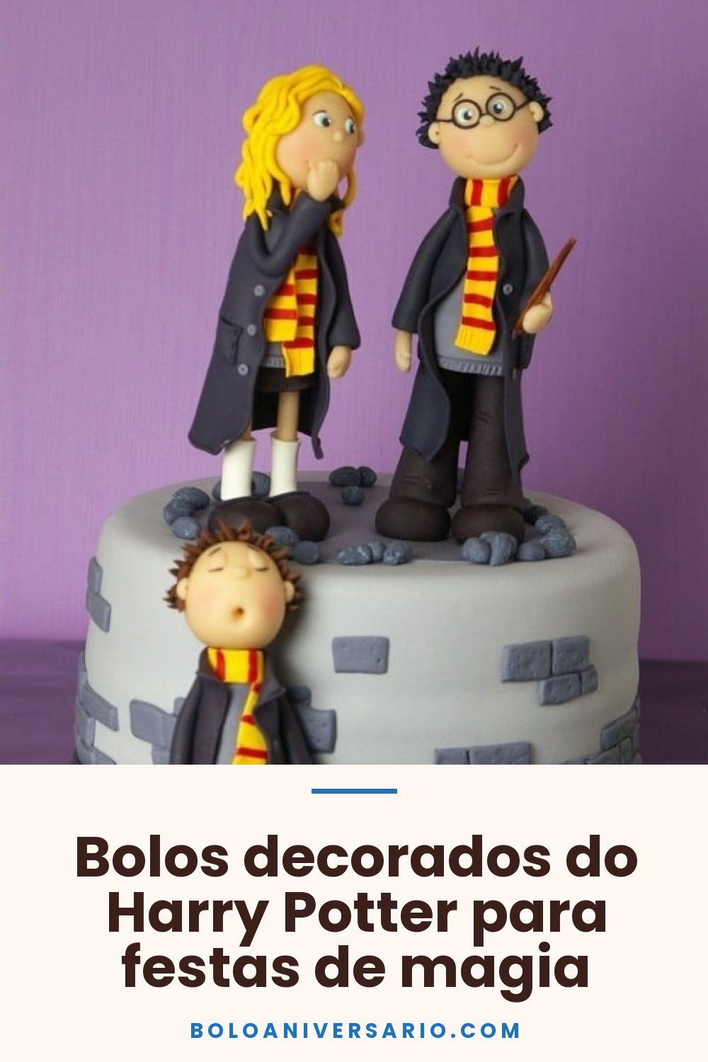 Bolos decorados do Harry Potter para festas de magia