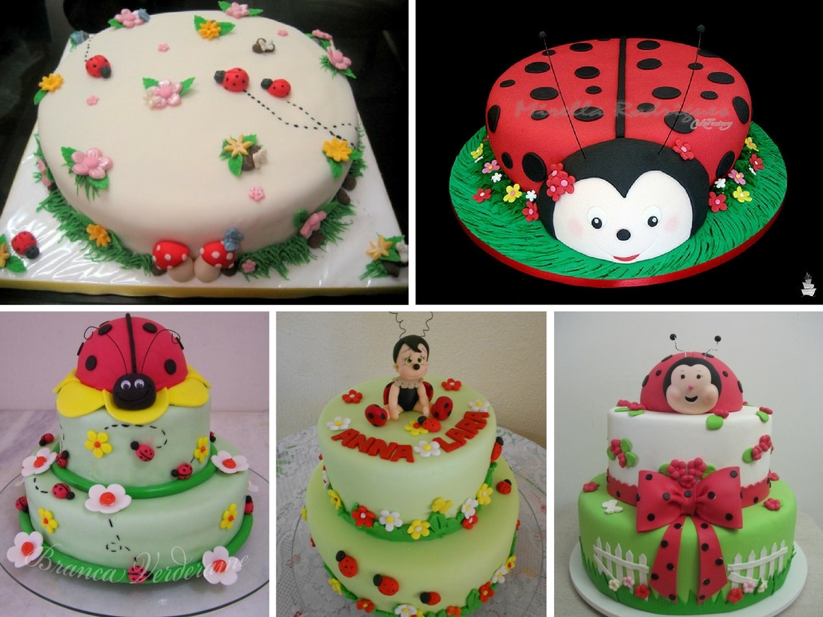 bolos decorados joaninha 1