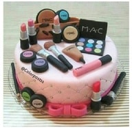bolos decorados maquiagem mac