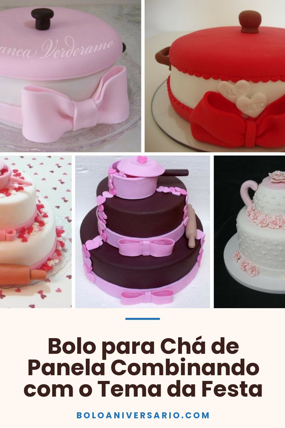 Bolo para Chá de Panela Combinando com o Tema da Festa