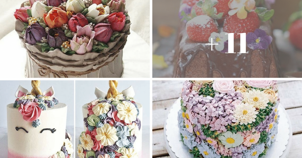 bolos decorados primavera