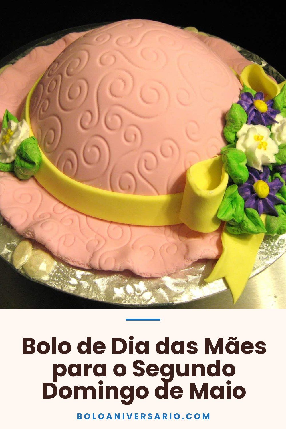 Bolo de Dia das Mães para o Segundo Domingo de Maio