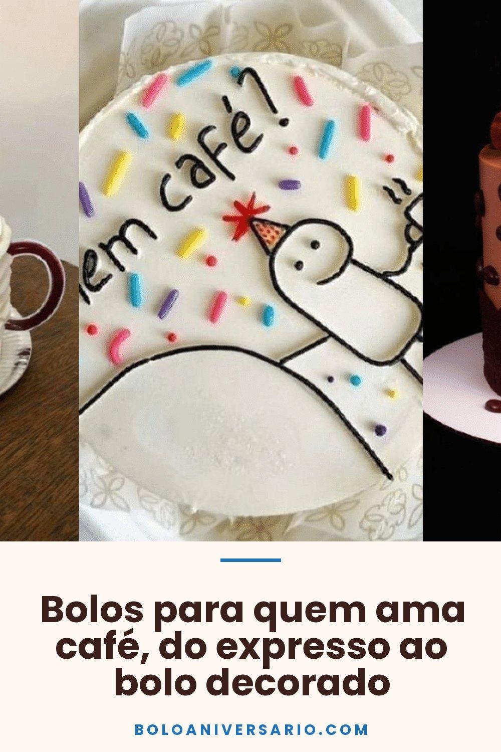 Bolos para quem ama café, do expresso ao bolo decorado