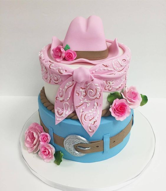 bolos festa country rosa