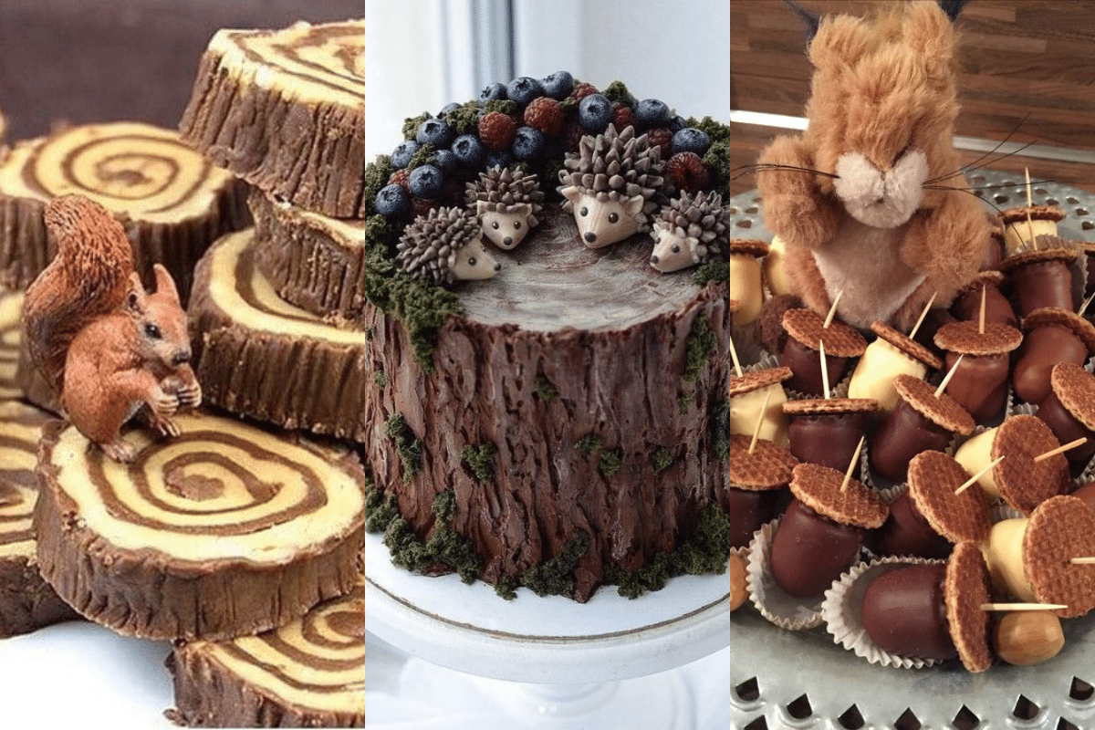 bolos ideias para festa com o tema floresta
