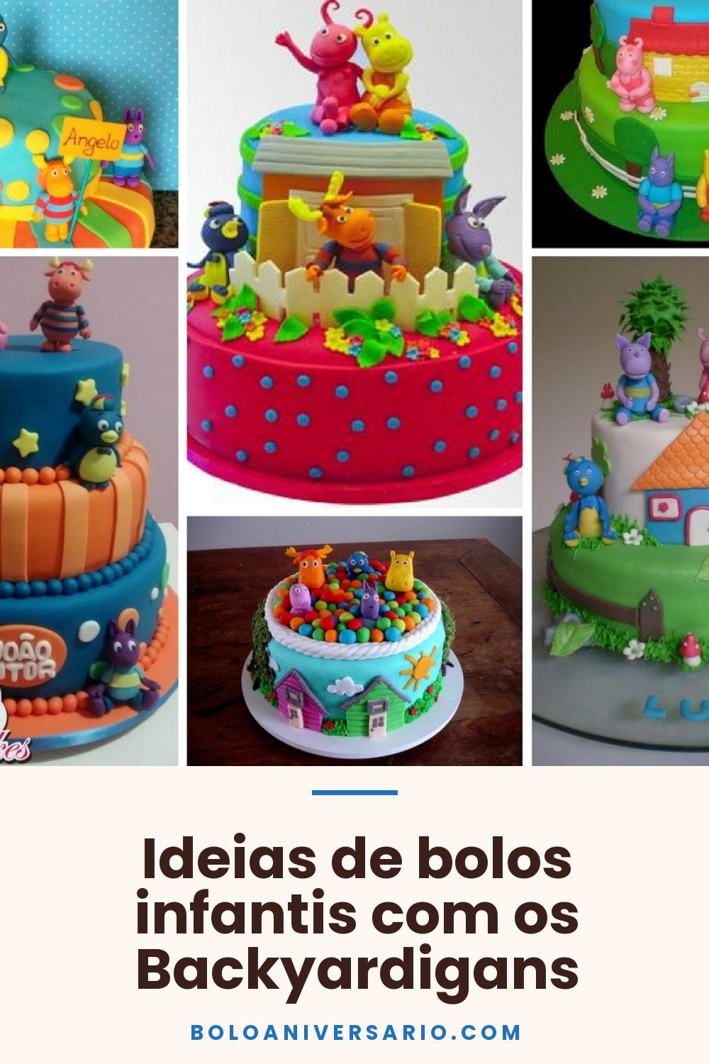 Ideias de bolos infantis com os Backyardigans