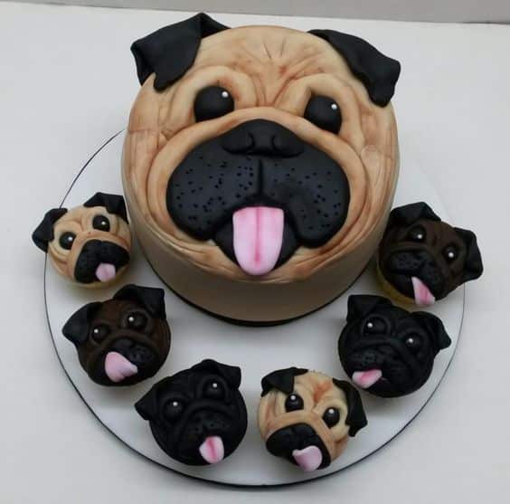 bolos inspirados no cachorro pug festa canina 9
