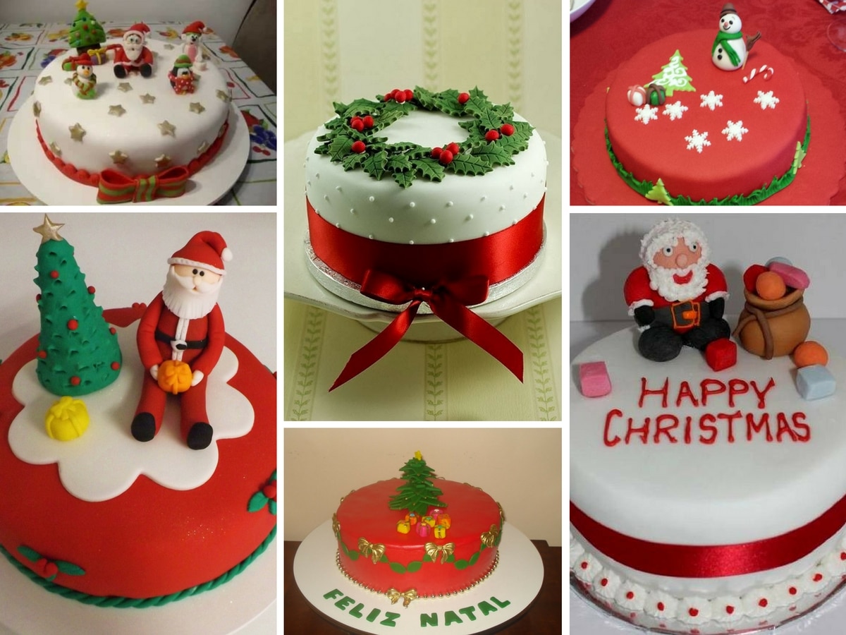 bolos natal decorados