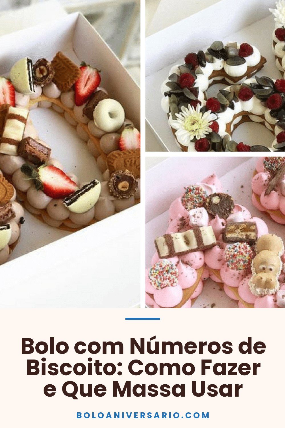 Bolo com Números de Biscoito: Como Fazer e Que Massa Usar