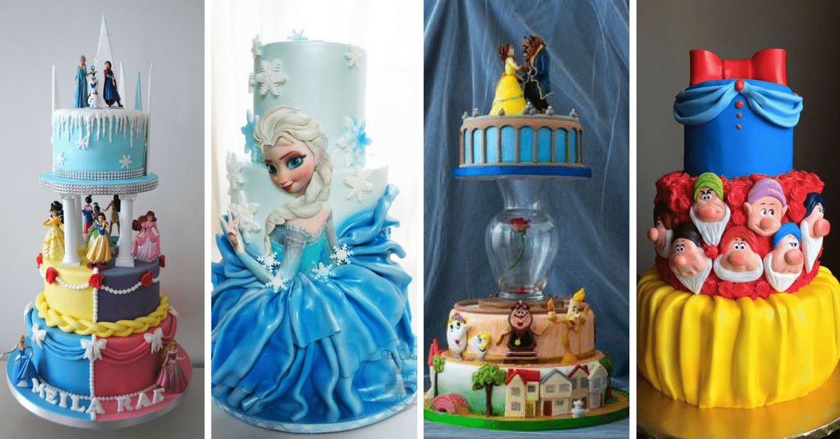 BOLO DE ANIVERSARIO PRINCESAS DISNEY 