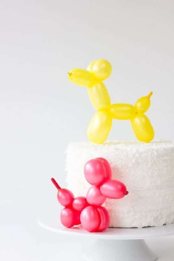 bolos topo mini baloes animais