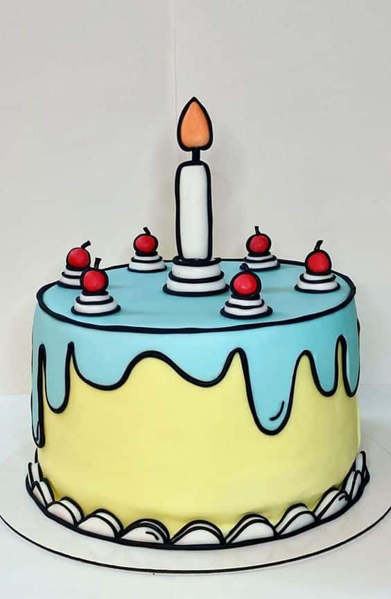 Bolo que parece Desenho - Comic Cake - Culinária de Sucesso