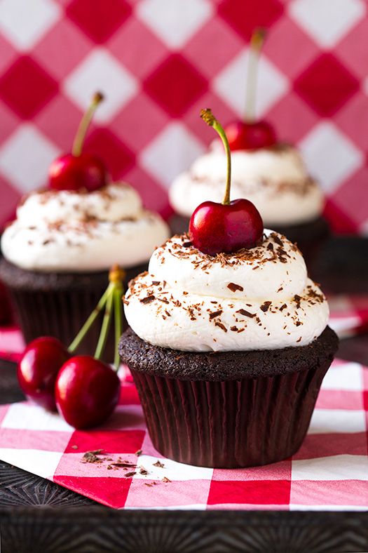 cupcake chocolate inspiracao cereja