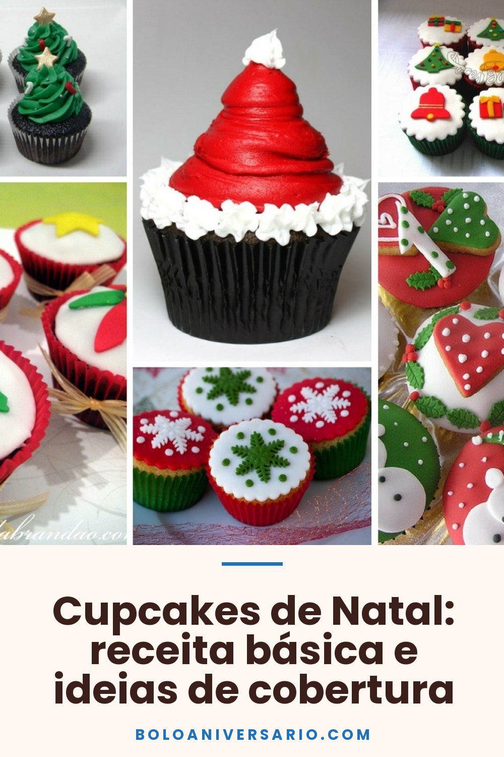 Cupcakes de Natal: receita básica e ideias de cobertura