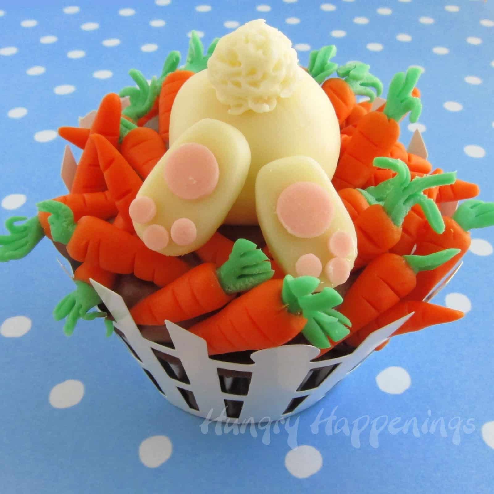 cupcakes pascoa coelhos cenoura
