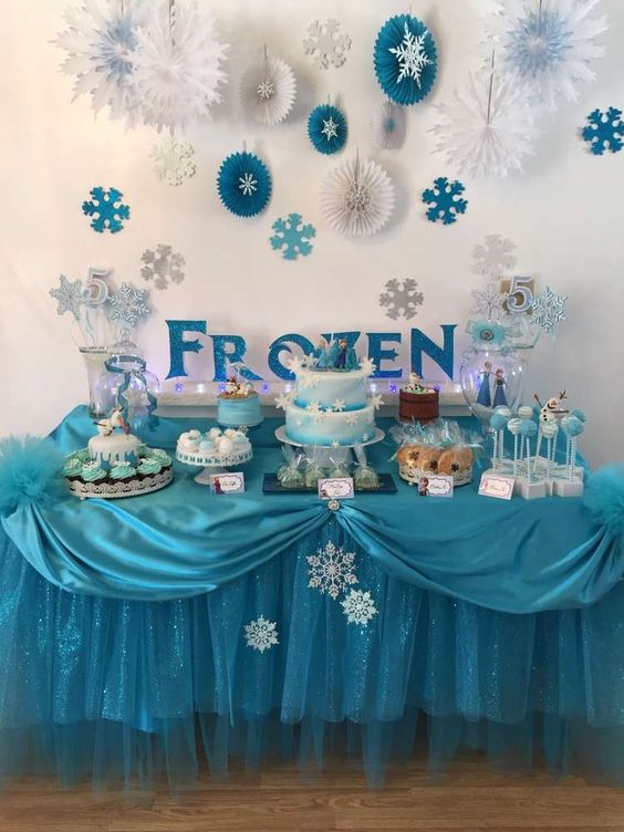 decoraçao festa frozen