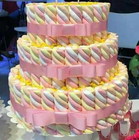 decoracao cha bebe marsmallows
