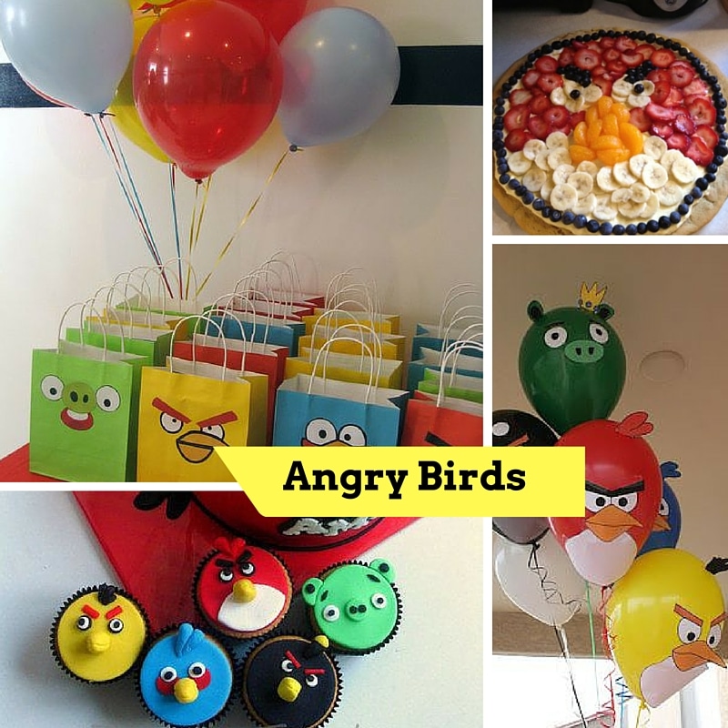 decoracao festa angry birds